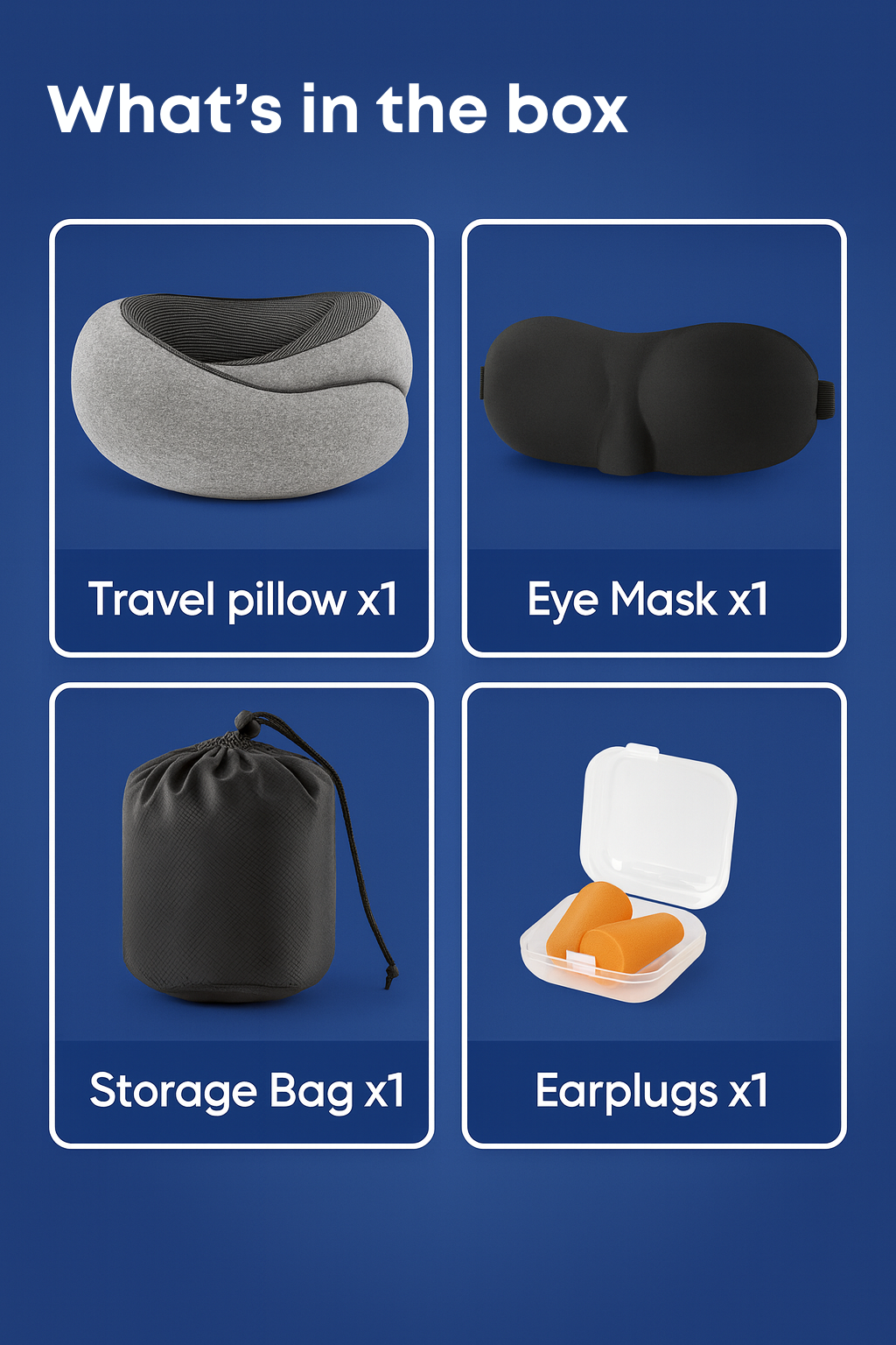 Driftoo™ Neck Pillow – Memory Foam Cushion for Airplanes, Cars & Naps