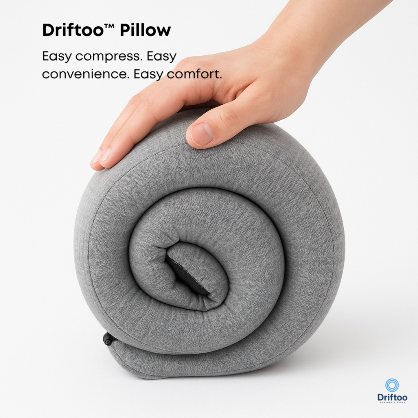 Driftoo™ Neck Pillow – Memory Foam Cushion for Airplanes, Cars & Naps
